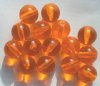 15 15mm Transparent Orange Vintage Acrylics